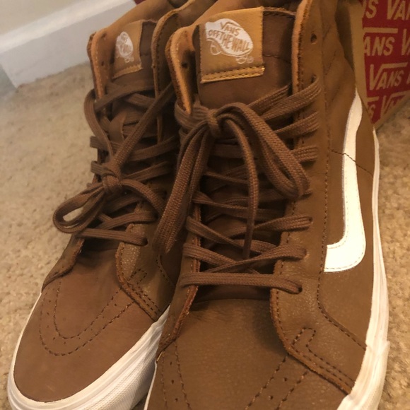 Brown Mid vans Men size 9.5 - Picture 1 of 3